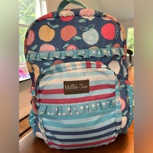 Matilda Jane Backpack Apple print